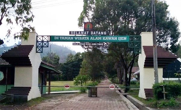 Area Paltuding Kawah Ijen saat pemeriksaan pendaki